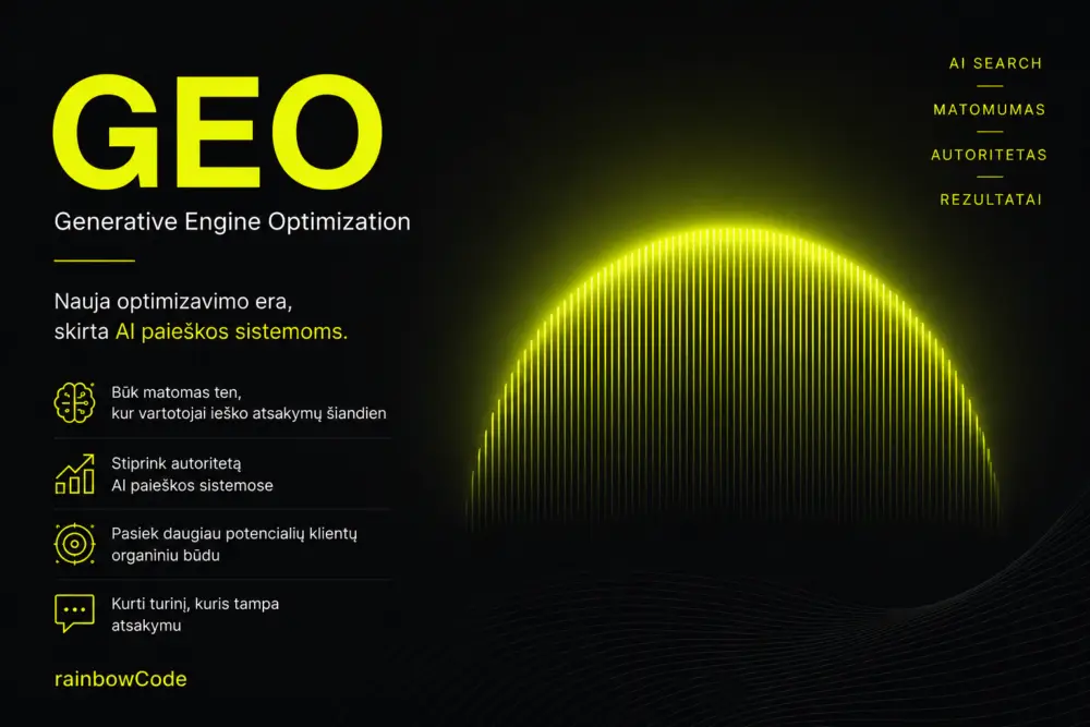 GEO (Generative Engine Optimization): nauja SEO era, kurios verslai nebegali ignoruoti