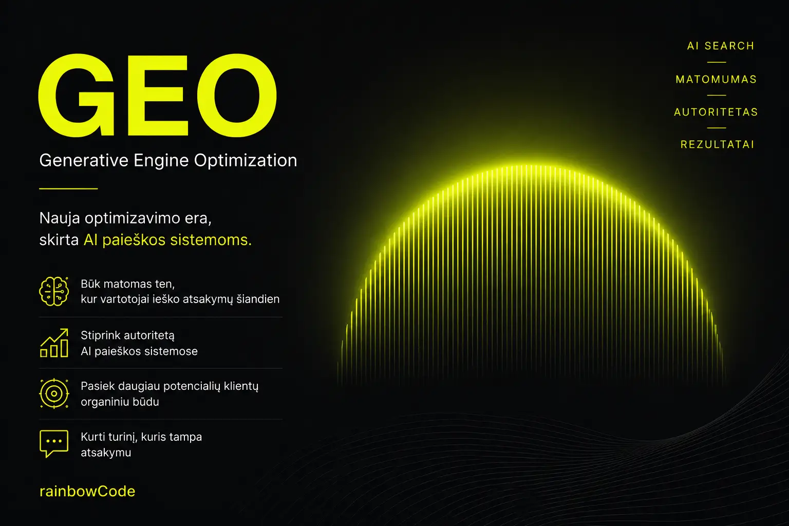 GEO (Generative Engine Optimization): nauja SEO era, kurios verslai nebegali ignoruoti